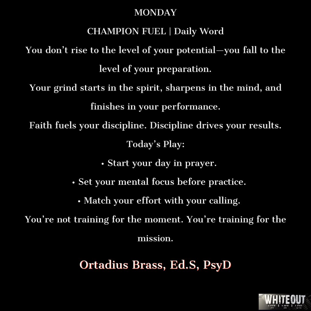 Champion Fuel
#MentallyBuilt
#CoachBrassMotivation
#KingdomAthlete