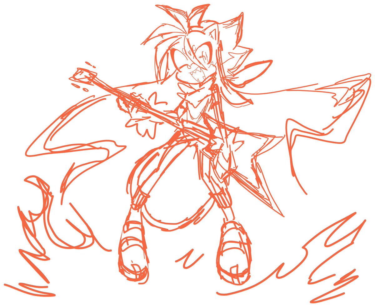 Agent_DINKY's tweet image. Sonic OC dump
Rock-lwky Sonic Underground AU
He uses guitar as a weapon!!!! 🎸❤️🔥