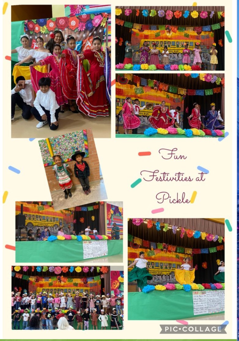 James Jarrell Pickle Elementary School (@jjpickleecp) on Twitter photo Explored, danced, and celebrated! Last week, our students learned all about Cinco de Mayo through music, movement, and culture-filled fun! <a href="/WeAreAISD/">Austin ISD Office of Talent Strategy</a> <a href="/MsWendyDMills/">Wendy Mills</a> @matias_aisd <a href="/AISDElementary/">@AISDElementaryProud</a> Explored, danced, and celebrated! Last week, our students learned all about Cinco de Mayo through music, movement, and culture-filled fun! <a href="/WeAreAISD/">Austin ISD Office of Talent Strategy</a> <a href="/MsWendyDMills/">Wendy Mills</a> @matias_aisd <a href="/AISDElementary/">@AISDElementaryProud</a>
