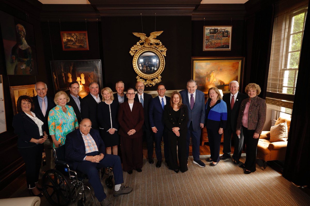Lori and I are so proud to serve as Governor and First Lady of our great Commonwealth. 
 
In the wake of the arson at the Governor’s Residence, we’ve been uplifted by the support of former Governors, First Ladies, and First Families.
 
We’re proud to take up the baton from those
