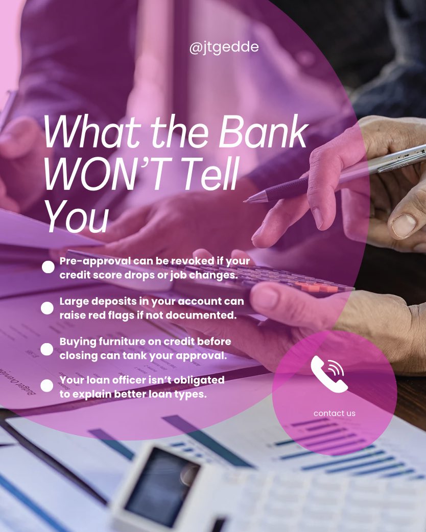 jgedde's tweet photo. Here are a few things your bank won’t tell you about mortgages 🏡 

If you have questions or need guidance, we're here to help 📞 call us at 702.847.7477! https://t.co/oFeRyJqOVD