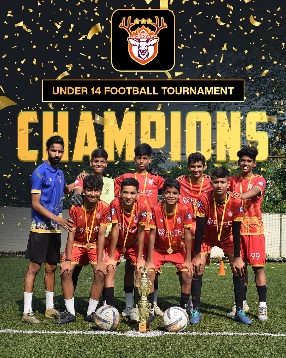 techtrolucknow's tweet image. Chhote packet, bada dhamaka!
Our U-14 boys from techtro football academy  set the pitch on fire and brought the trophy home!
This is how champions are made – with grit, grind, and pure game!
#techtrolucknow #footballforall