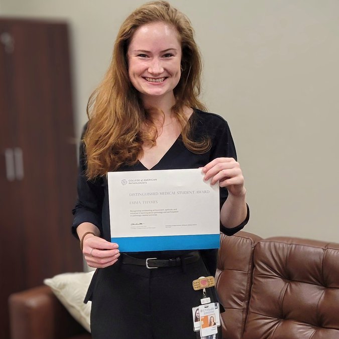 UTHealth Houston Pathology (@uthoustonpath) on Twitter photo Congrats to Emma the <a href="/McGovernMed/">McGovern Med School</a> <a href="/UTHoustonPath/">UTHealth Houston Pathology</a> CAP Distinguished Medical Student for 2025! ๐๐๐ฌ <a href="/Pathologists/">CAPathologists</a> #PathTwitter #pathX Congrats to Emma the <a href="/McGovernMed/">McGovern Med School</a> <a href="/UTHoustonPath/">UTHealth Houston Pathology</a> CAP Distinguished Medical Student for 2025! ๐๐๐ฌ <a href="/Pathologists/">CAPathologists</a> #PathTwitter #pathX