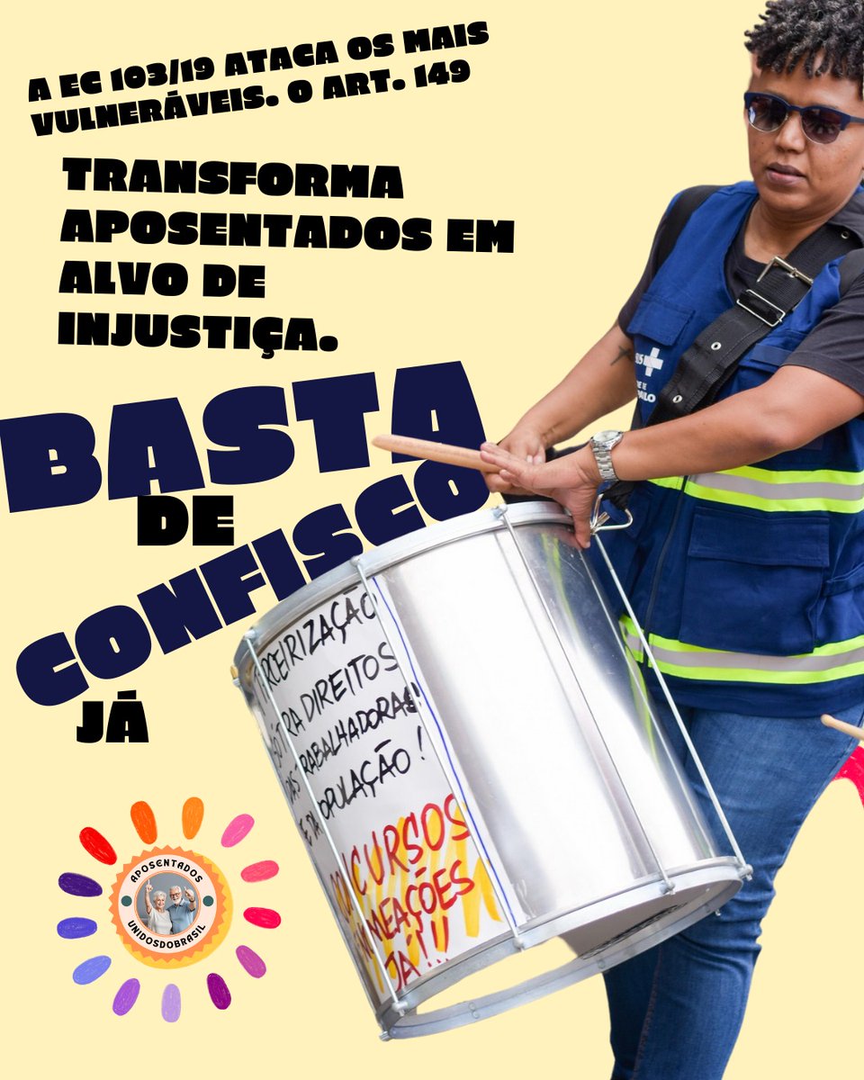 O sofrimento dos aposentados é real. STF, devolvam justiça com a retomada do julgamento da EC103/19! <a href="/STF_oficial/">STF</a>
@nunesmarquesK
<a href="/MinAMendonca/">André Mendonça</a>
<a href="/Cristianozaninm/">Cristiano Zanin Martins</a>
<a href="/FlavioDino/">Flávio Dino 🇧🇷</a>
👇
Salvem Aposentados
#AposentadoriaHonrada