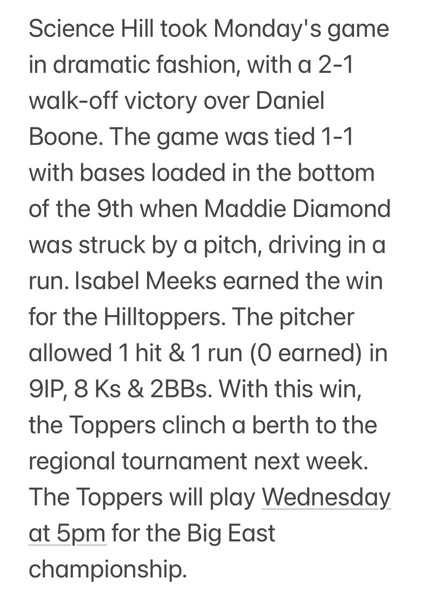 Toppers win!