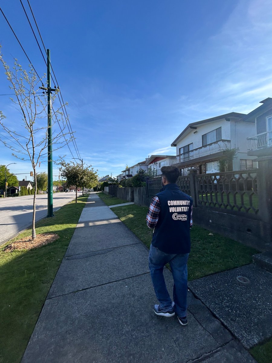A beautiful sunny day for a patrol in Hastings-Sunrise. If you ever see one of our volunteers please come say hi! 👋 #volunteer #hscpc