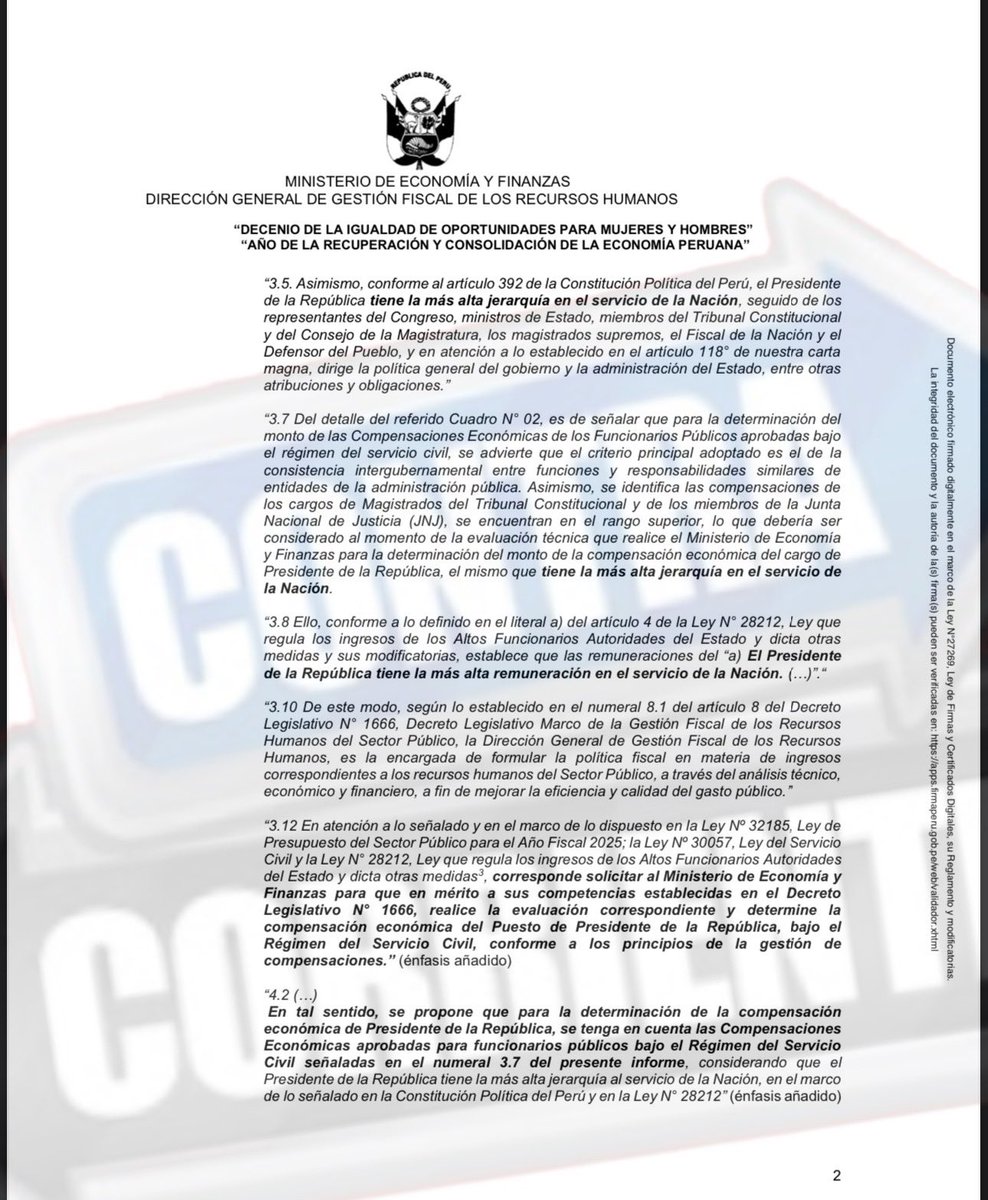 una_reportera's tweet photo. #ULTIMO Dina Boluarte quiere subirse el sueldo. 

Informe del Ministerio de economía y finanzas pondera sueldos de otros cargos públicos y estima que sueldo de mandataria debería ser de 35 mil 568 soles

@CcorrienteW https://t.co/QH3cNGrHhZ