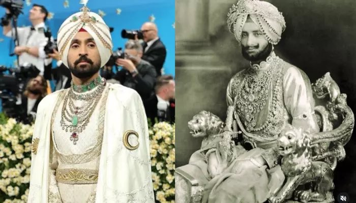 He honored Maharaja Bhupinder Singh of Patiala at the Met Gala.

#DiljitDosanjh #MetGala