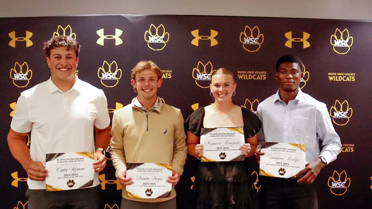 Wayne State Wildcats (@wscwildcats) on Twitter photo Student-athletes from <a href="/wscwildcats/">Wayne State Wildcats</a> honored at year-end Ameritas Awards Banquet. #PlayforthePaw
wscwildcats.com/news/2025/5/5/… Student-athletes from <a href="/wscwildcats/">Wayne State Wildcats</a> honored at year-end Ameritas Awards Banquet. #PlayforthePaw
wscwildcats.com/news/2025/5/5/…