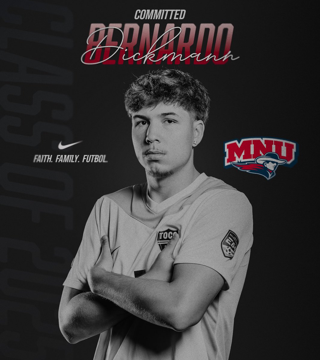 College Commitment Series
First up: Bernardo Dickmann!

The Shawnee Mission West senior and TOCA FC defender is headed to MidAmerica Nazarene University to join the MNU Men’s Soccer team this fall.

Wishing you all the best, Bernardo—we’re proud of you!
•••
#tocafc