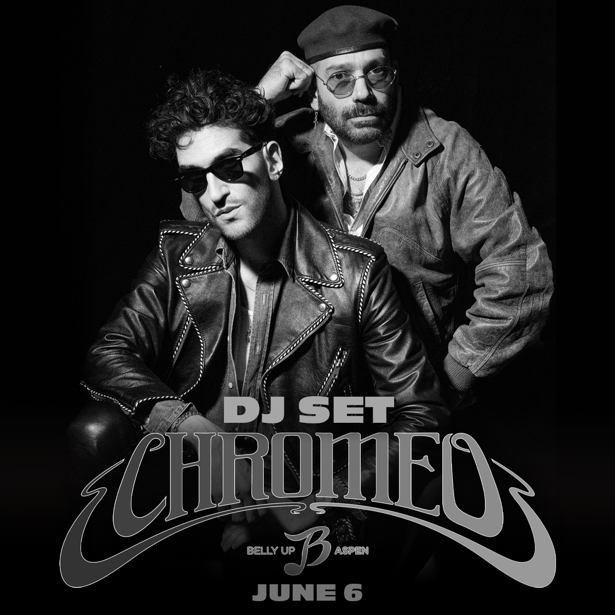 Chromeo's tweet image. Aspen, we’re back! 

tickets.bellyupaspen.com/index.html