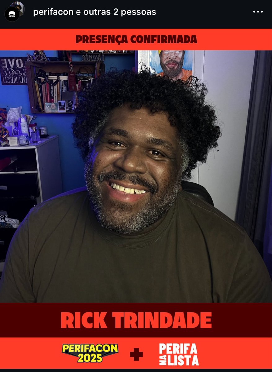 Amizades, em julho estarei na <a href="/PerifaCon/">PerifaCon</a> com um bonde pesado do <a href="/perifanalista/">Perifa na Lista</a>. Vão vê a gente viu! 

E povo de São Paulo, me chamem pra sair! ❤️