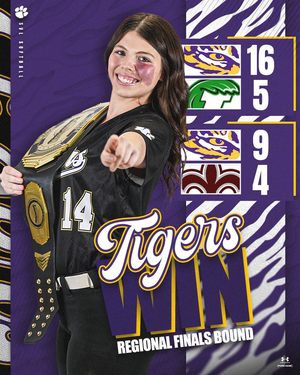 Day 1 of Regionals is in the books ✔️ We give God all the glory and are ready to take the field tomorrow! ✝️🥎💜 #EyesUp #M1NDSEt #AudienceOfOne #Day3Battle4and5