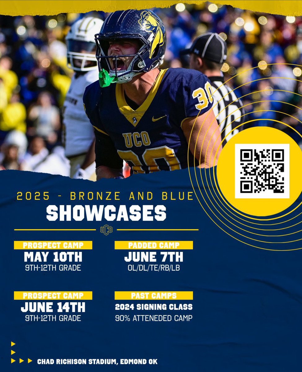 Thank you <a href="/Pbriningstool/">Patrick Briningstool</a> for the <a href="/ucobronchofb/">UCO Football</a> Camp Invite. I appreciate it!  <a href="/coachrodneywebb/">Rodney Webb</a> <a href="/HeathHawksFb/">Heath Hawks Football</a> <a href="/CoachScarter/">Shannon Carter</a> <a href="/CoachRCourtney/">Coach Courtney</a>