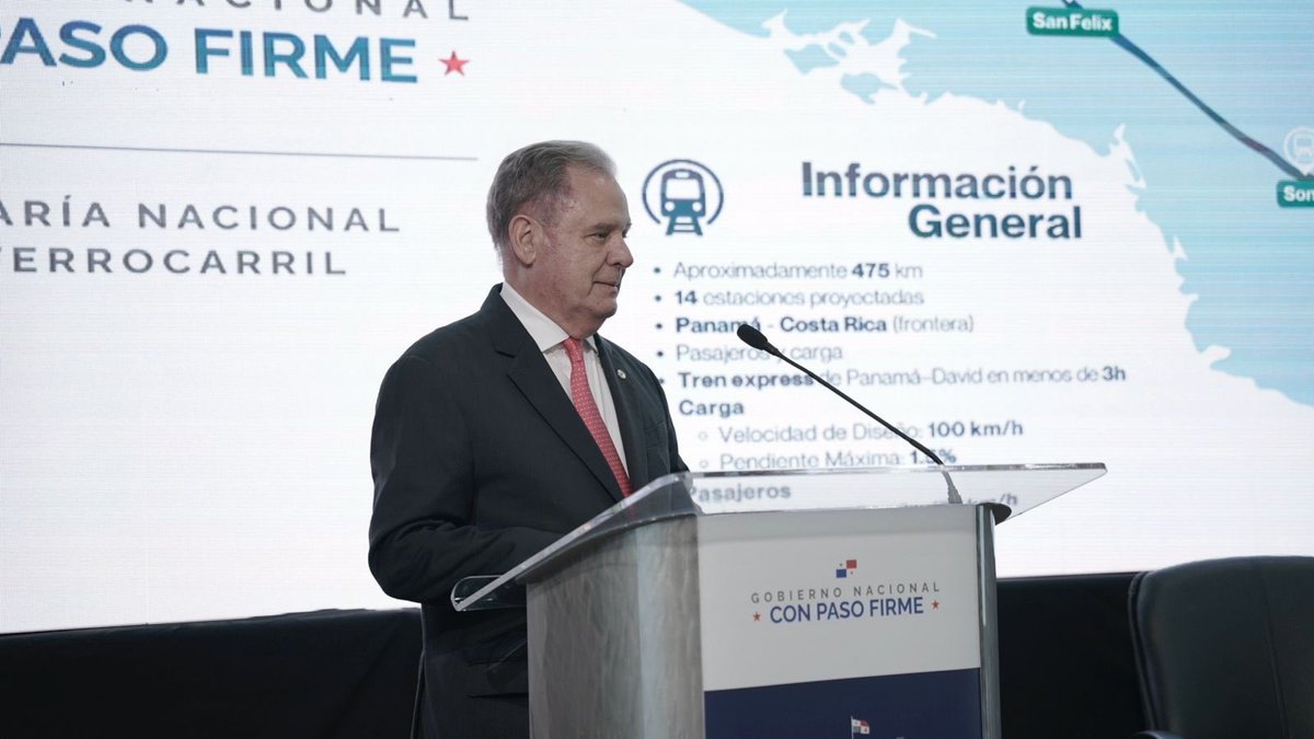 JoseRaulMulino's tweet image. Hace un año, muchos decían que el tren Panamá–Chiriquí era imposible. Hoy presentamos su trazado.
Así como cumplimos con el Espacio del Emprendedor, medicinas a precios bajos, las Tiendas del Pueblo y atención digna a pacientes, el tren también avanza.
Este tren simboliza el…
