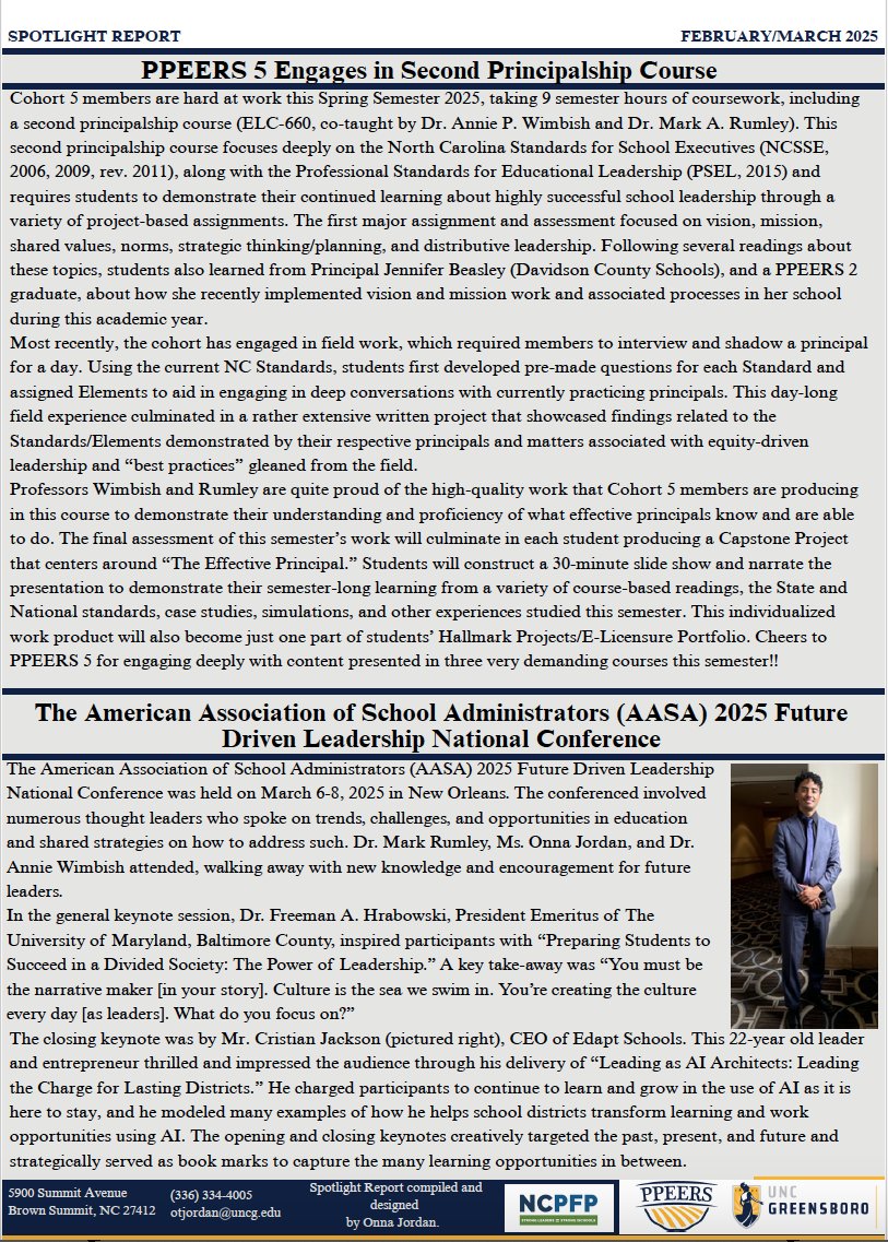 PPEERS-A North Carolina Principal Fellows Program tweet media