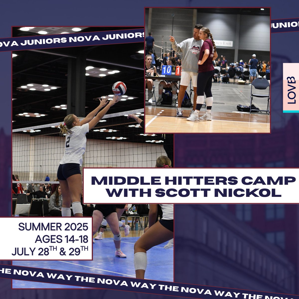 Middle hitters — this camp is for YOU!

Designed for athletes 8th-12th grade with some playing experience, this camp covers essential techniques like arm swings, footwork, blocking, serving, and more.

Get ready to become a well-rounded middle hitter and take your game to the