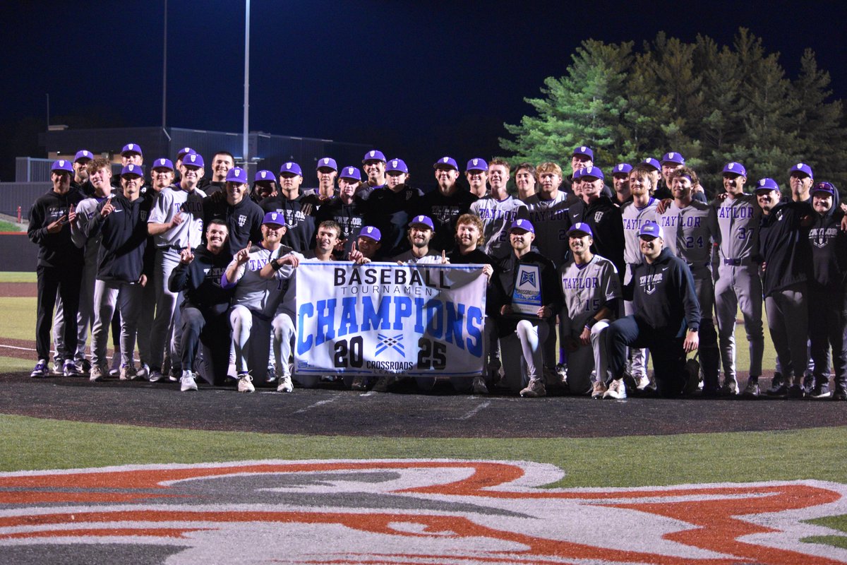 Taylor Trojans (@taylortrojans) on Twitter photo BB | FLETCHER ROEMMICH WALK-OFF FOR THE CROSSROADS LEAGUE TOURNAMENT CHAMPIONSHIP!? You bet.
<a href="/taylorbaseball/">taylorbaseball</a> wins a 5-4 thriller over Indiana Wesleyan on a walk-off single with two outs in the bottom of the ninth to become back-to-back CL Tournament Champions! #TaylorBB BB | FLETCHER ROEMMICH WALK-OFF FOR THE CROSSROADS LEAGUE TOURNAMENT CHAMPIONSHIP!? You bet.
<a href="/taylorbaseball/">taylorbaseball</a> wins a 5-4 thriller over Indiana Wesleyan on a walk-off single with two outs in the bottom of the ninth to become back-to-back CL Tournament Champions! #TaylorBB