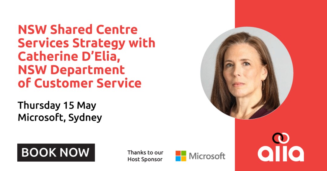 Join us for insights from Catherine D’Elia, Deputy Secretary Government Shared Services, as she leads the rollout of the new Shared Services operation and Enterprise Resource Planning system across the NSW Govt.

Get your tickets here: aiia.com.au/event/nsw-shar…

#AIIA #TechIndustry