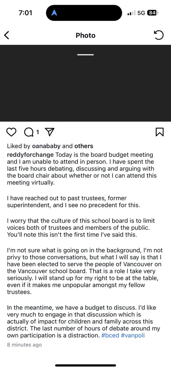 Patti Bacchus (@pattibacchus) on Twitter photo Good grief. After holding dozens of virtual <a href="/VSB39/">Vancouver School Board</a> meetings, chair <a href="/victoriajungvan/">Victoria Jung</a> is refusing to allow Trustee <a href="/reddyforchange/">JenniferReddy</a> participate virtually. Ridiculous. #vanpoli Good grief. After holding dozens of virtual <a href="/VSB39/">Vancouver School Board</a> meetings, chair <a href="/victoriajungvan/">Victoria Jung</a> is refusing to allow Trustee <a href="/reddyforchange/">JenniferReddy</a> participate virtually. Ridiculous. #vanpoli