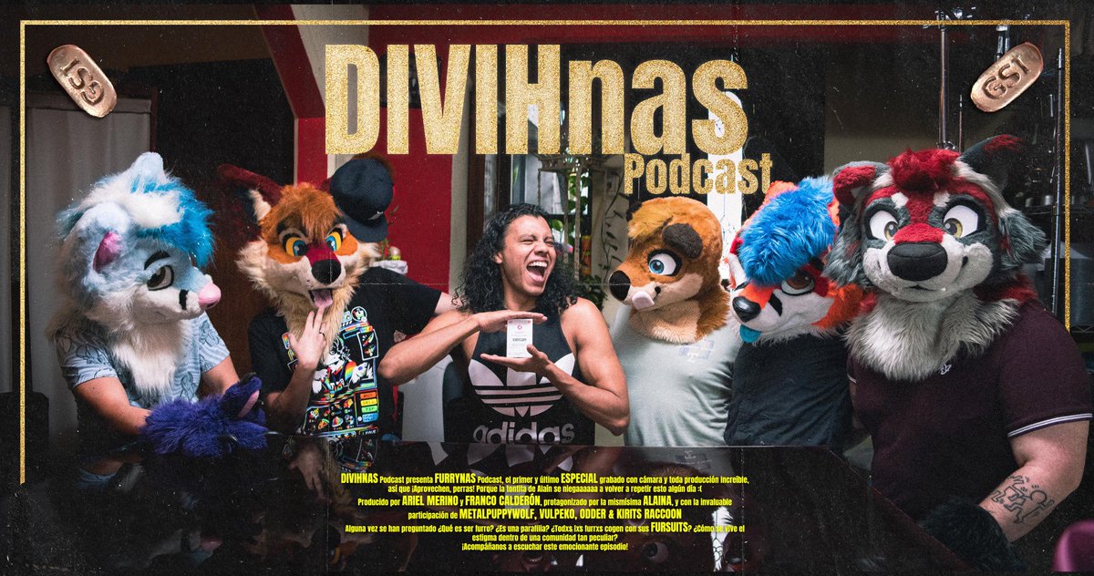 ¡Amix! Tenemos un especial del podcast diVIHnas. Es el único que haremos con vídeo porque la producción me da muchísima flojera la vdd jsjsjsjjsjs. Soporten pues <a href="/realOdder/">Odder 🦦🔜 Megaplex</a> <a href="/KiritsRaccoon/">Kirits goes to Megaplex</a> <a href="/metalpuppywolf6/">🇲🇽 Metalpup 🐾⭐Waggy Curl⭐🐾</a> <a href="/vulpeko/">𝚏𝚘𝚡</a> 🌞 Furrynas y VIHchotas.
