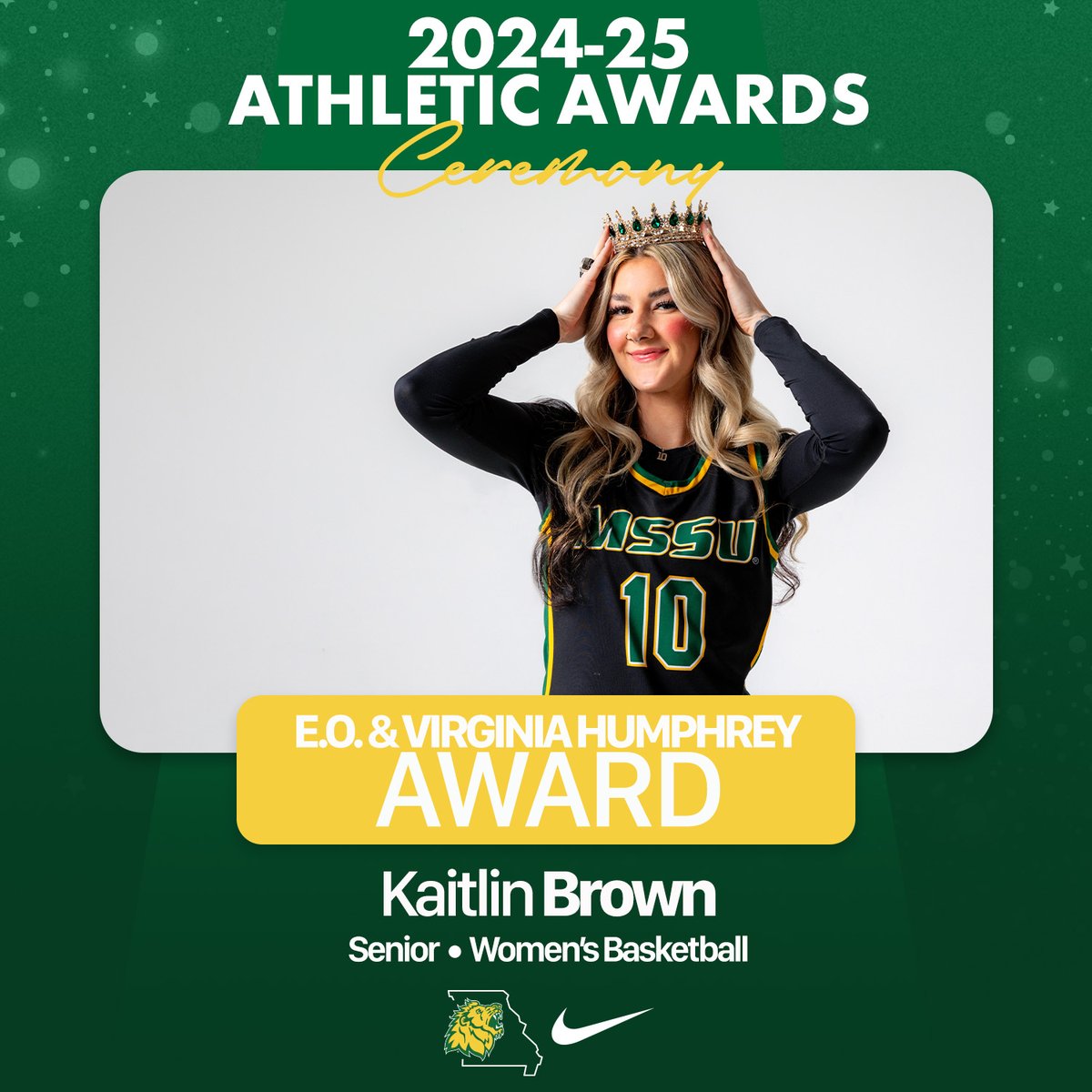 Congratulations to our E.O. &amp; Virginia Humphrey Award Winner 🏆🦁

Kailtin Brown, Women's Basketball