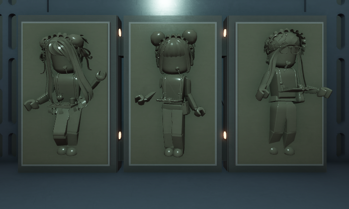Another71203175's tweet photo. Carbonite Maids that was supposed to be posted yesterday for May the 4th (Globby3000 (left and right) and 1mia_c (whatever65700 - middle)) https://t.co/nitS8bqcKy