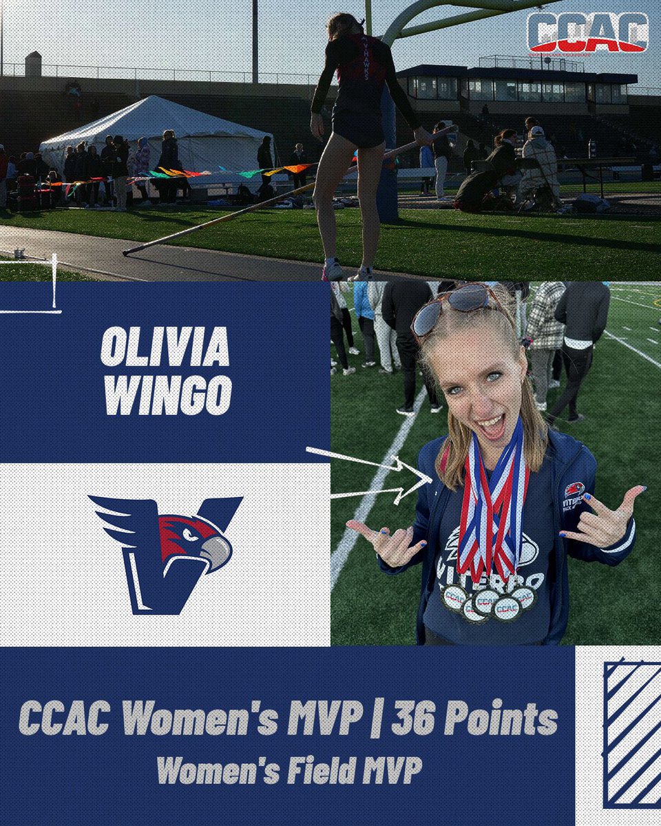 Viterbo XC/T&F (@viterboxctf) on Twitter photo ๐๐๐.
Wingo continues to do Wingo things!
โช๏ธWomen's Overall MVP ๐ธ๐ผ
โช๏ธWomen's Field Athlete MVP ๐๐ป
๐นHigh Jump Conference Champion ๐
โซ๏ธLong Jump Runner-Up๐ฅ
โซ๏ธPole Vault Runner-Up๐ฅ
๐นMeet Record๐
โซ๏ธ100m Runner-Up๐ฅ
โซ๏ธ4x1 Relay Runner-Up๐ฅ
#GoVHawks ๐๐๐.
Wingo continues to do Wingo things!
โช๏ธWomen's Overall MVP ๐ธ๐ผ
โช๏ธWomen's Field Athlete MVP ๐๐ป
๐นHigh Jump Conference Champion ๐
โซ๏ธLong Jump Runner-Up๐ฅ
โซ๏ธPole Vault Runner-Up๐ฅ
๐นMeet Record๐
โซ๏ธ100m Runner-Up๐ฅ
โซ๏ธ4x1 Relay Runner-Up๐ฅ
#GoVHawks