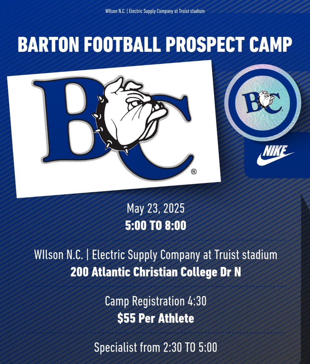 Barton College  Prospect Camp