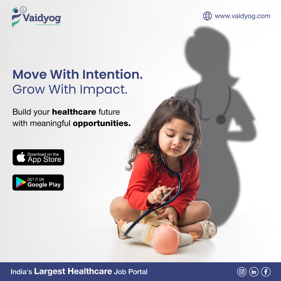 VaidyogOfficial's tweet image. Vaidyog offers healthcare professionals a platform to pursue roles that align with their goals and values. Each opportunity supports career growth, skill development, and long-term impact in the medical field.
#Vaidyog #JoinVaidyog