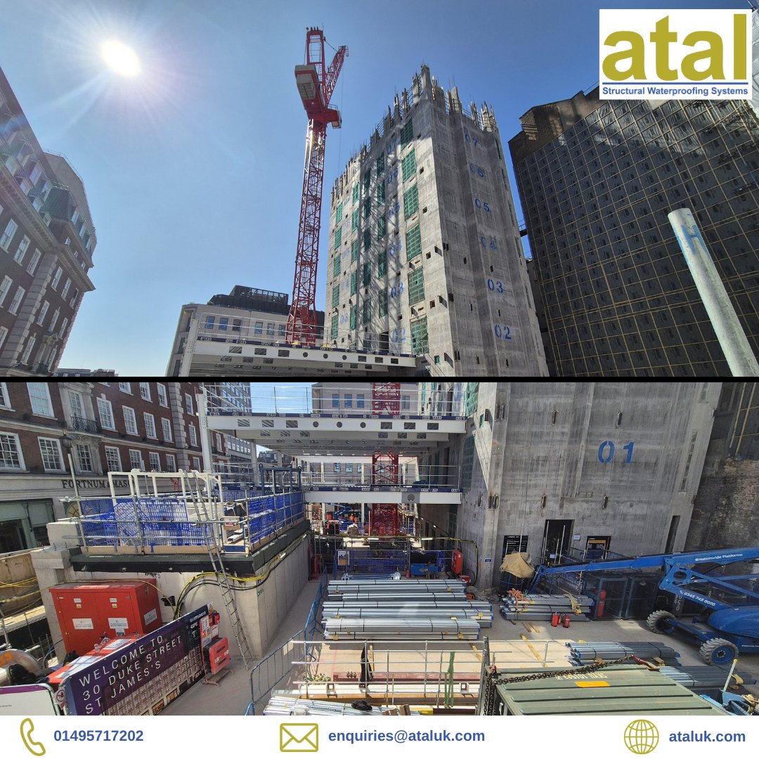 atal_uk's tweet photo. What a beautiful day at 30 Duke Street St James's!

Our very own Account Managers are on site inspecting our Atal FloBoard CM8, a versatile water management system. Great job to the installation fantastic job installing it.

We can't wait to see the finished site! https://t.co/he09yhJymU