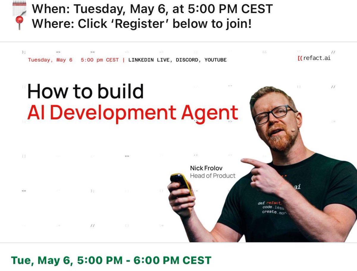 v1becoder's tweet image. Will be presenting live today at 5pm CEST
linkedin.com/posts/nfrolov_…