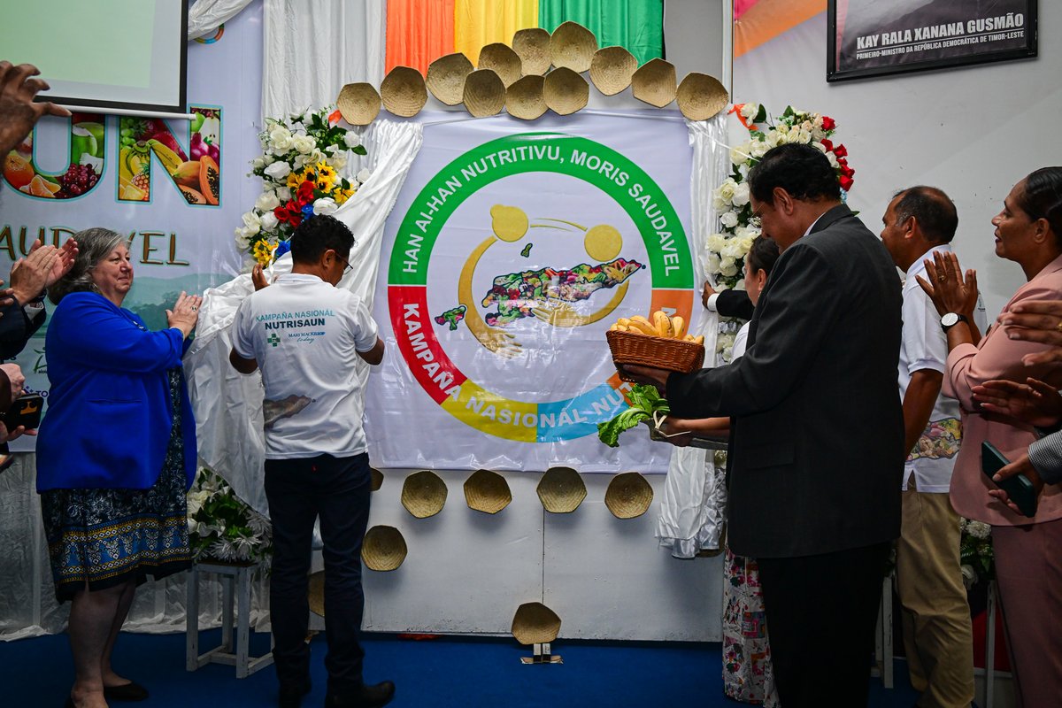 Today, we launch Timor-Leste's National Nutrition Campaign under the theme: “Eating Nutritious Food for a Healthy Life.”
This campaign is more than a slogan, it's a national commitment to building a healthier, stronger, and more resilient Timor-Leste. 🇹🇱🥦