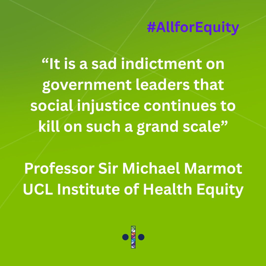 The Sir Michael Marmot Institute of Health Equity (@marmotihe) on Twitter photo New <a href="/WHO/">World Health Organization (WHO)</a> global report shows within-country health inequities widening and health gap targets will be missed, largely due to lack of political will to tackle structural drivers of poor health @michaelmarmot <a href="/etiennekrug/">Etienne Krug</a> <a href="/sudhvir/">Sudhvir Singh</a> #AllforEquity bit.ly/3SdE4lo New <a href="/WHO/">World Health Organization (WHO)</a> global report shows within-country health inequities widening and health gap targets will be missed, largely due to lack of political will to tackle structural drivers of poor health @michaelmarmot <a href="/etiennekrug/">Etienne Krug</a> <a href="/sudhvir/">Sudhvir Singh</a> #AllforEquity bit.ly/3SdE4lo