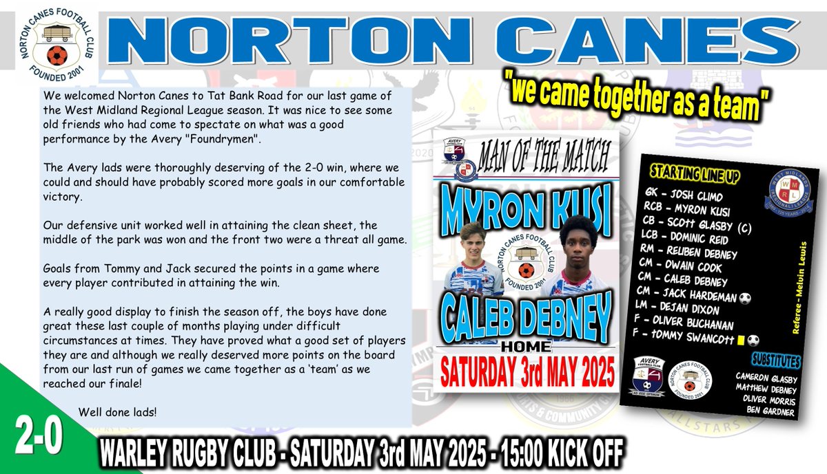 Our last yearbook entry for the 2024-25 #WMRL season! Player season awards recognition to follow in closing. Managers Player of the Season, Assistant's Player &amp; Players Player #Foundrymen