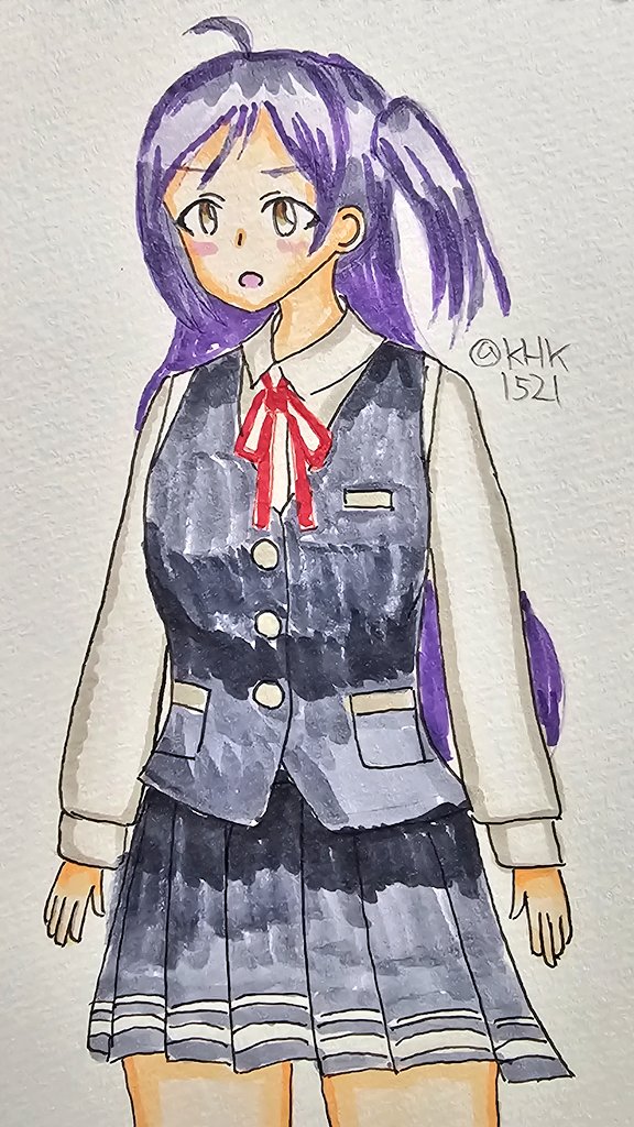 萩風(艦これ) 「萩風さん「秋雲サンまたモンスターエナジー飲みましたね」 #萩風」|KHK1521のイラスト