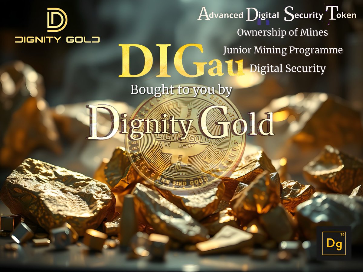 Rythmmad's tweet photo. #Dignitygold #ETH #BTC #Cryptolnvestor #GOLD #preciousmetals #cryptocurrencies $DIGau #DIGau #Gold #Mining #Commodities @KitcoNewsNow

https://t.co/ogMHTM4KXt

✨Dignity Gold, LLC is a blockchain development company creating securities tokens to establish investment opportunities into the United States precious metals mining and mineral sectors.