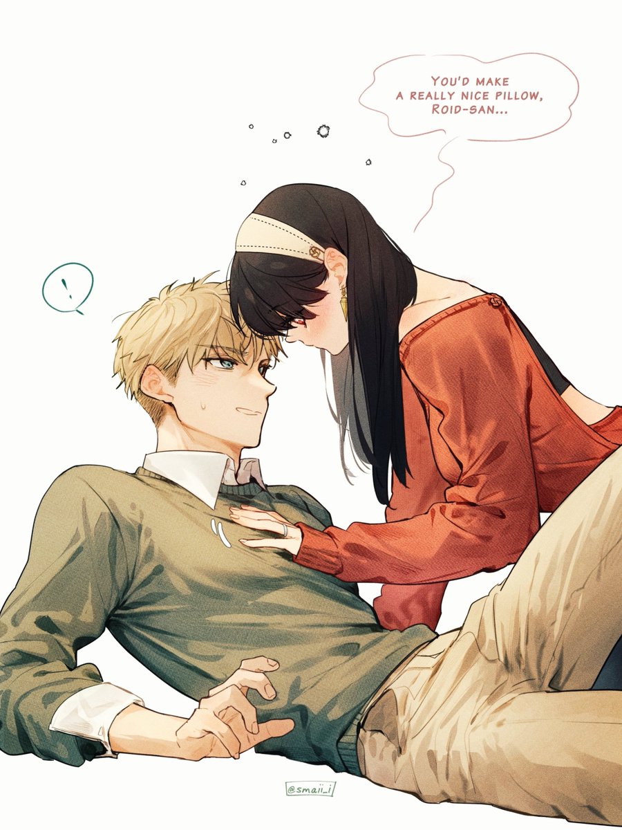 Yor found her new favorite pillow 😌

#SPY_FAMILY