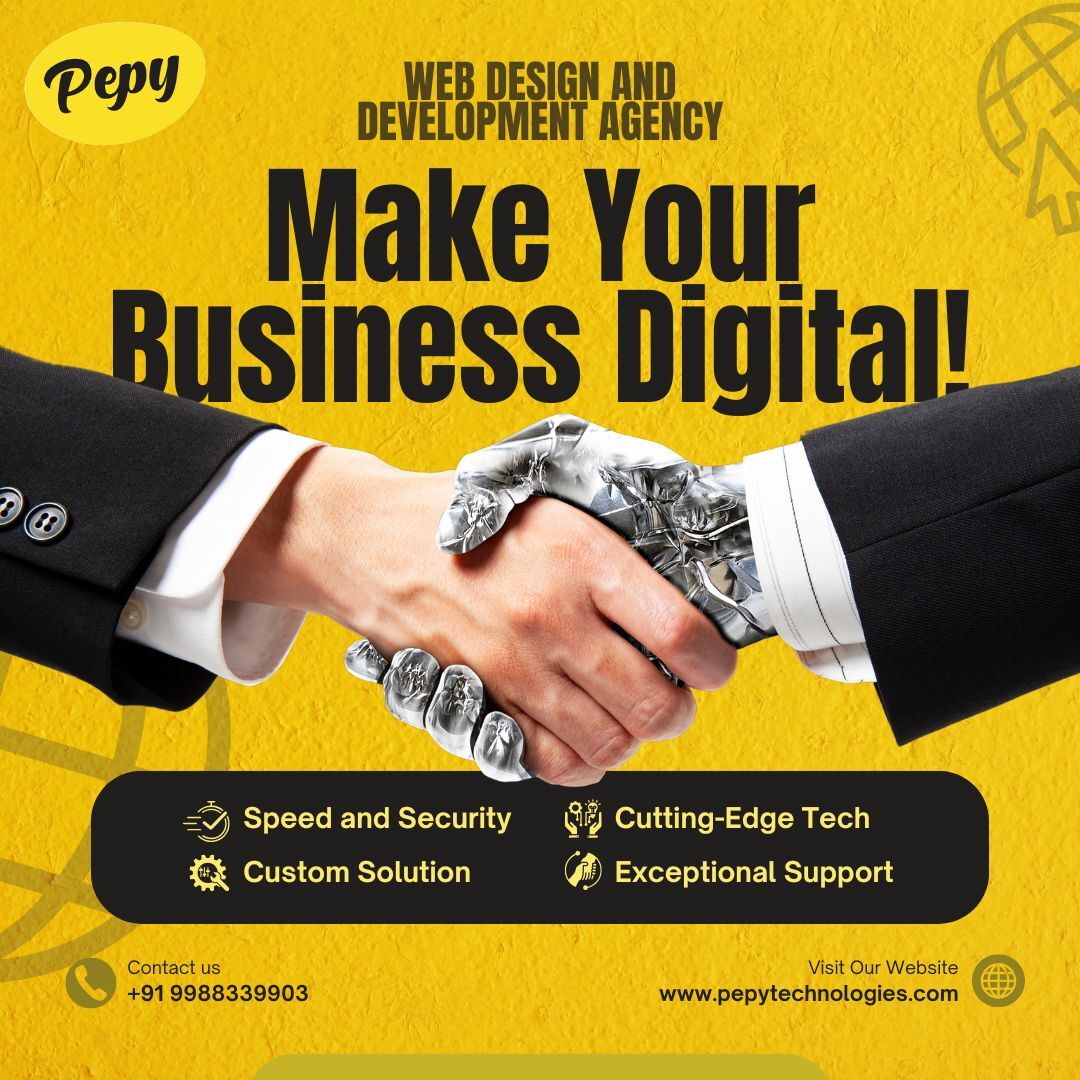🚀 Ready to take your business online?
At Pepy Technologies, we specialize in turning ideas into powerful digital experiences! 🌐💼

Let’s future-proof your brand, together!
📞 +91 9988339903
🌐 pepytechnologies.com

#PepyTechnologies #WebDevelopment #DigitalSolutions #tech