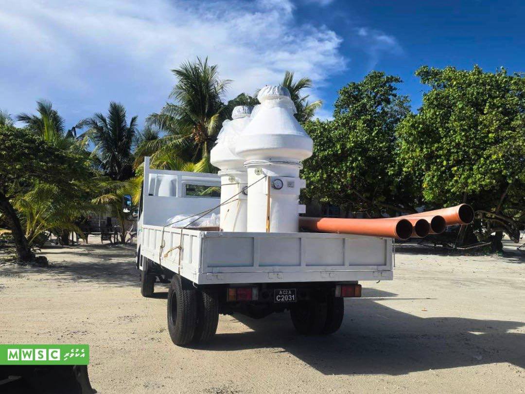 MWSC_Official's tweet image. Laboratory equipments, odor system, and jetting machine for Gdh.Vaadhoo Water &amp;amp; Sewerage Project has been delivered to project sites. 
#TeamMWSC #MWSCProjects