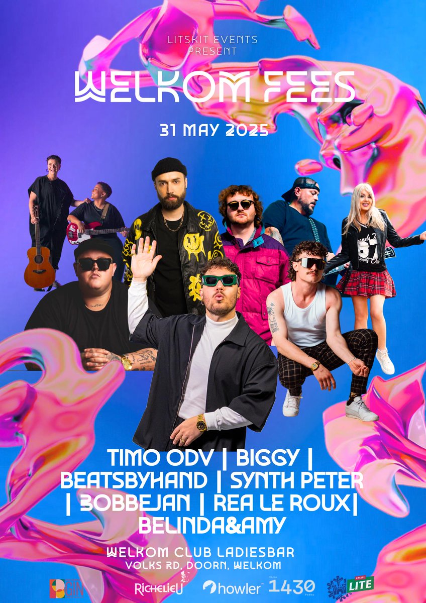 Welkom jy reg om fees te hou? Kry jou kaartjies nou!! Trots ondersteun deur Circa Vodka, Pink Elephant Gin en Entertainment &amp; Event Factory