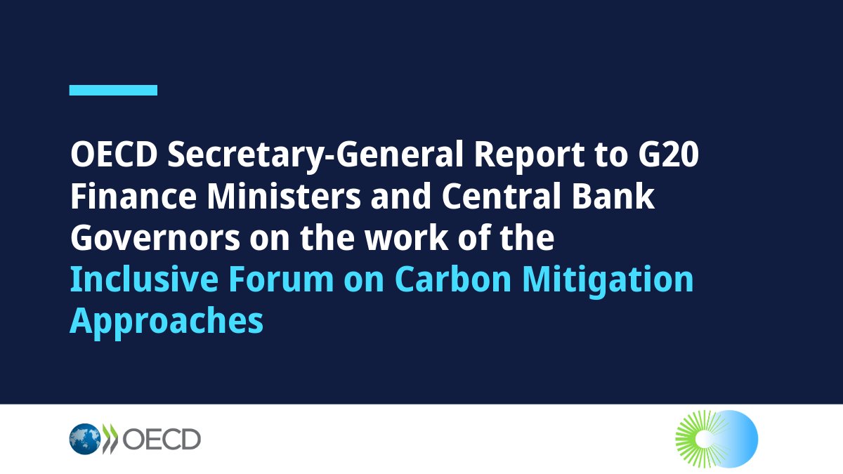 OECD ➡️ Better Policies for Better Lives (@oecd) on Twitter photo SG <a href="/MathiasCormann/">Mathias Cormann</a>'s latest update to #G20 highlights continued work on the #IFCMA, including:
➡ Inclusive multilateral dialogue on spillovers
➡ Co-operation on carbon intensity metrics
➡ Climate Policy Database
➡ Assessments of mitigation policies
oe.cd/5-- SG <a href="/MathiasCormann/">Mathias Cormann</a>'s latest update to #G20 highlights continued work on the #IFCMA, including:
➡ Inclusive multilateral dialogue on spillovers
➡ Co-operation on carbon intensity metrics
➡ Climate Policy Database
➡ Assessments of mitigation policies
oe.cd/5--