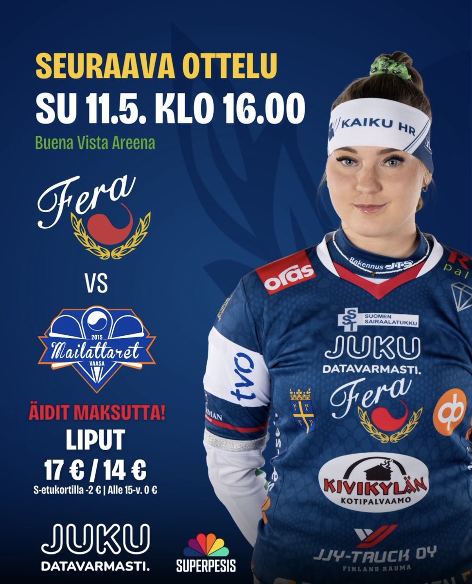 Kausi starttaa Suomessa tulevana sunnuntaina 💙
Tuo äiti matsiin ja seuraamaan huippupesäpalloa! Äidit ja äidinmieliset otteluun veloituksetta 💙
Lets Disco 🪩
#rauma #pesis #pesäpallo