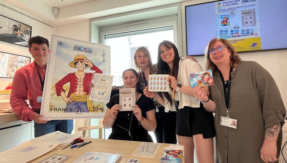 Plus d'une centaine de personnes viennent acheter le timbre "One Piece" à Philaposte en #Dordogne
➡️ l.ici.fr/OMG
