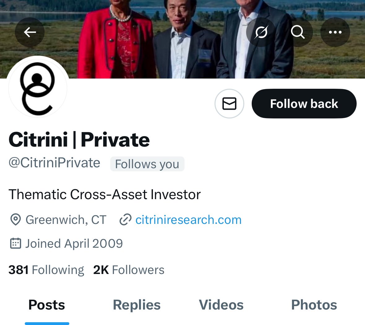 Muted, blocked and reported - just a heads up <a href="/Citrini7/">Citrini</a> in case you hadn’t seen it yet - someone calling themselves Citrini private