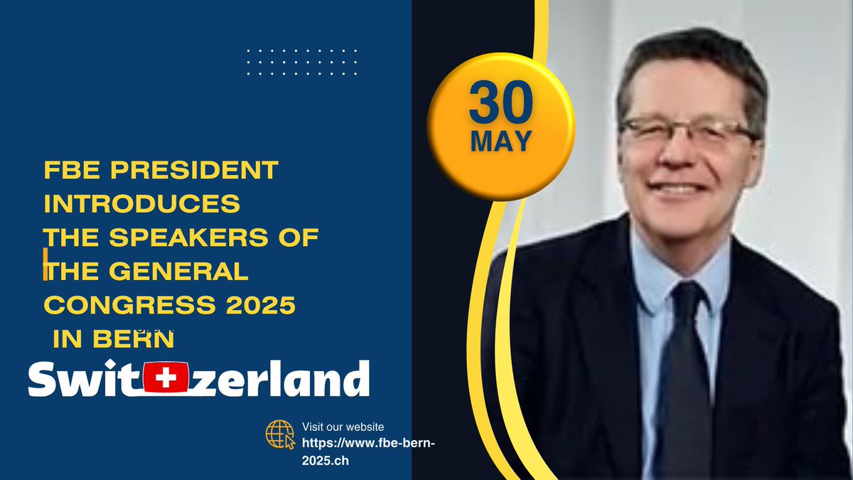 Lawyers, our profession is at a turning point.
On 30 May in Bern, Marc Labbé, President of the #FBE, will open the #FBE Congress 2025 by introducing a powerful lineup of speakers who will lead the first two major panels of the day.