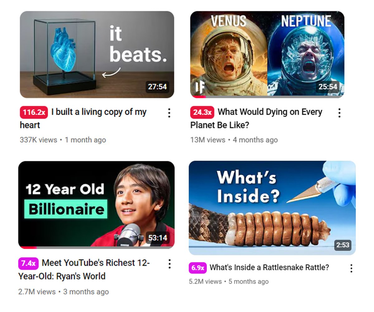 Why do people click on these thumbnails?

It’s not luck.

It’s pure psychology.

And once you read this, you’ll never look at YouTube the same way again  🧵