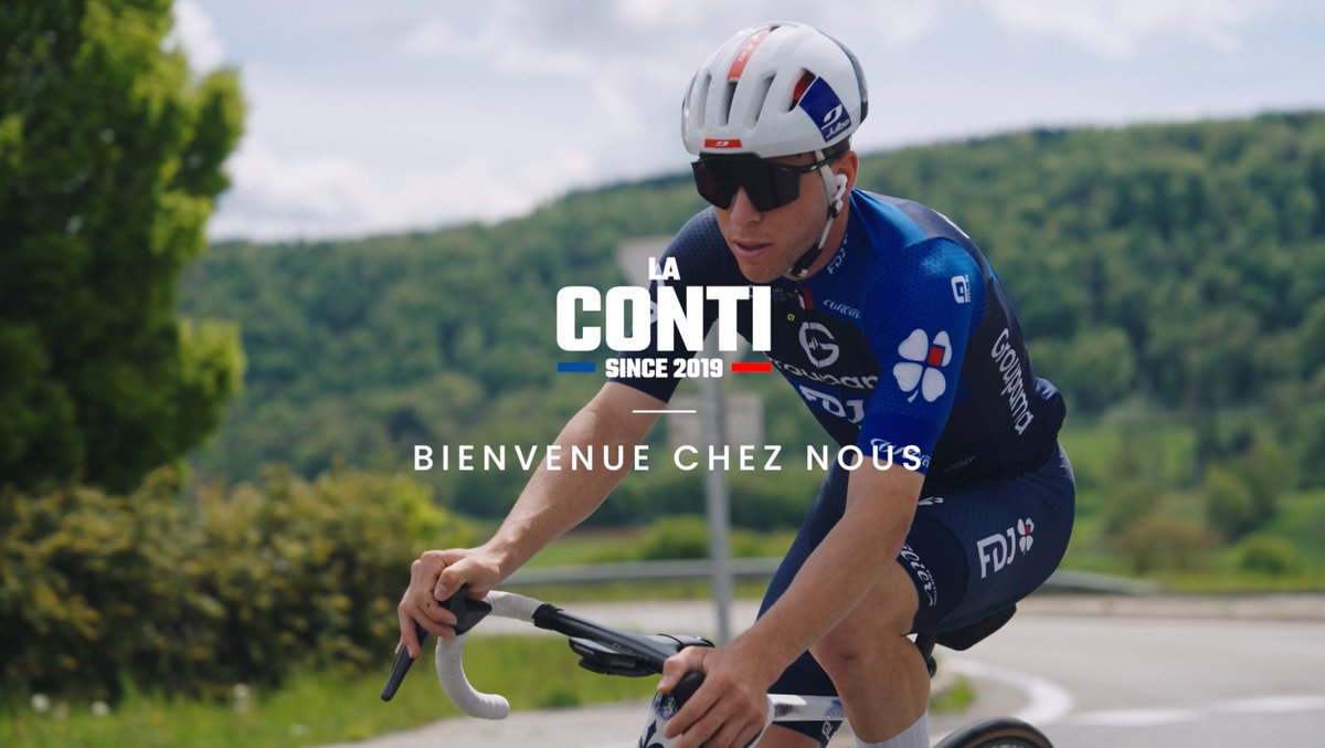 GroupamaFDJ's tweet photo. 𝐋𝐚 𝐂𝐨𝐧𝐭𝐢 - 𝐁𝐢𝐞𝐧𝐯𝐞𝐧𝐮𝐞 𝐜𝐡𝐞𝐳 𝐧𝐨𝐮𝐬 👋

📽 C'est l'heure de plonger au coeur de La Conti. Profitez de ce film pour découvrir le quotidien de nos jeunes coureurs à Besançon.

🔗 https://t.co/kX07xaug3j

We're delighted to let you come inside our @groupamafdj_ct in Besançon. Enjoy this movie! 🤗