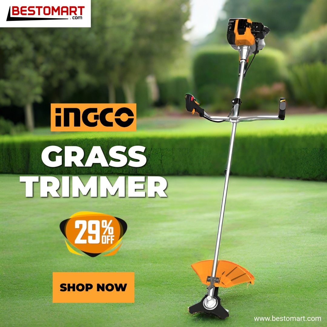 bestomart's tweet image. Delivering the Best Deals on Ingco Gasoline Grass Trimmer And Bush Cutter to Your Doorstep.

Bestomart - The Pride of Indian E-commerce.
For more Visit: tinyurl.com/ybrfy5je
Contact us: +91 87541 11207

#bestomart
#IngcoTools
#GrassTrimmer
#BushCutter
#GardenTools
#LawnCare