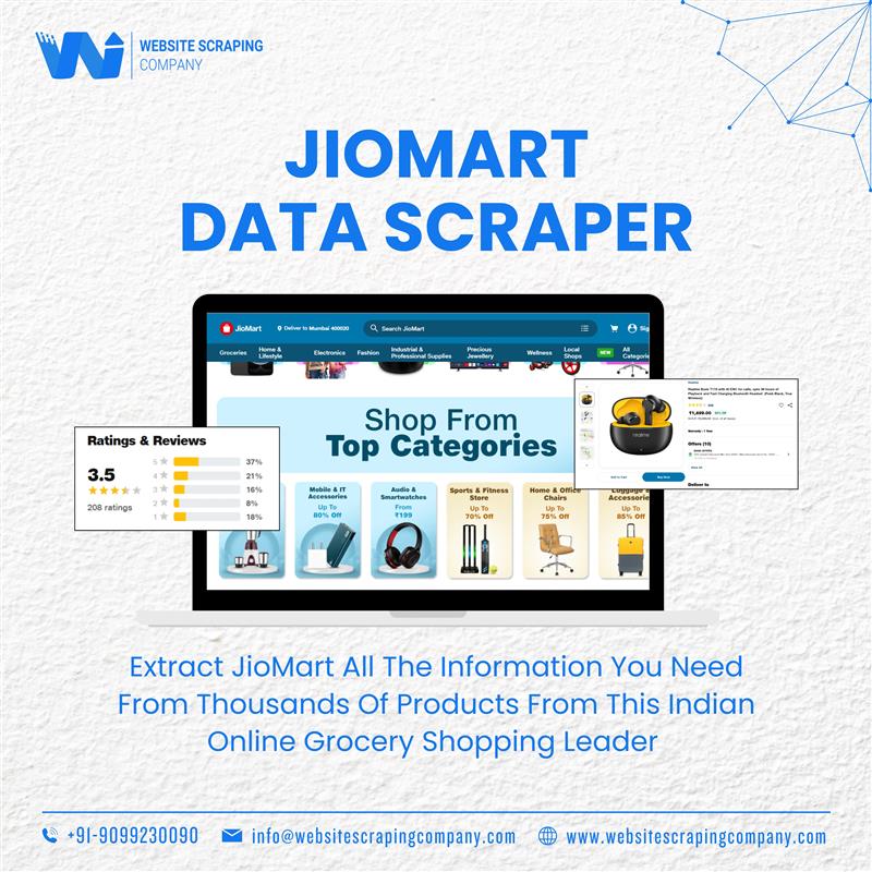 webscraping_wsc's tweet image. Get Ahead with Jio Mart Data Scraping.
.
📞 +91-9099230090
🌐 websitescrapingcompany.com
📩 info@websitescrapingcompany.com
.
.
#JioMart #WebScraping #EcommerceGrowth #DataInsights #uae #australia #newzealand #germany #russia #unitedstates #europe #netherlands #africa #qatar